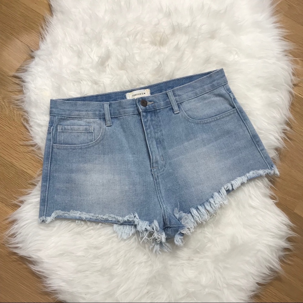 Forever 21 | High Waisted 100% Cotton Jean Shorts